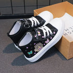 Multicolored Kids Casual Shoes Cartoon Mid Top Anti Slip