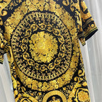 Luxury men's short sleeve button down shirt royal men's tops shirt soft silk top men's shirt 2025 hot sale royal shirt