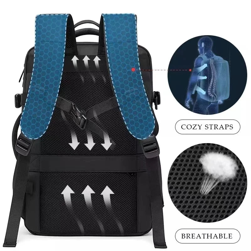 Men Business Travel Waterproof Fashion Backpack