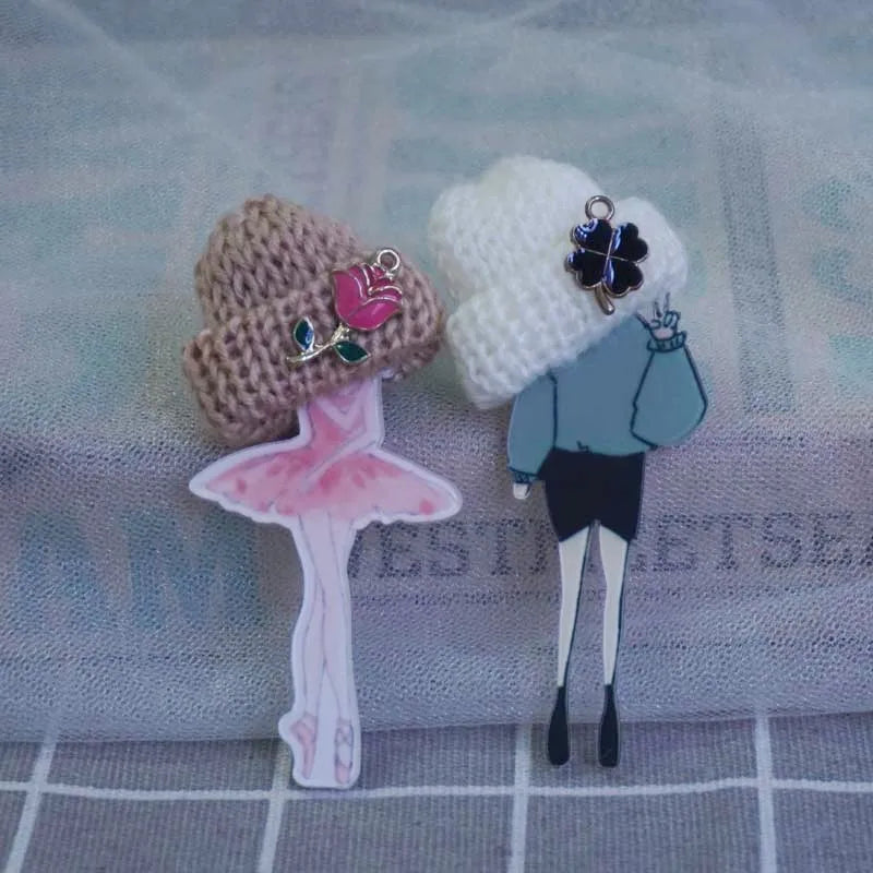 Cute Brooch For Woman Lady Acrylic Brooch Pins Suit Dress Clothing Accessories Christmas Gifts