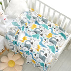 Bamboo Cotton Baby Blankets for Newborn Swaddling Wrap Soft Thin Bedding Bath Towel 2 Layer Gauze Stroller Blankets
