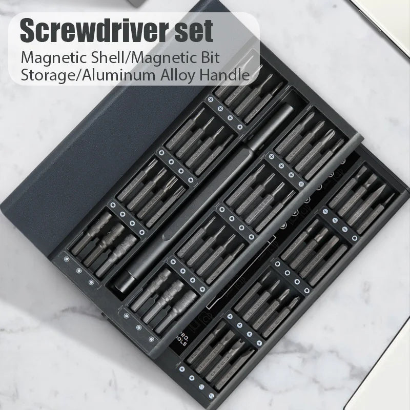 63 in 1 Precision Screwdriver Set Phillips Torx Magnetic Screw Driver Bit Professional Repair Tool Kit for IPhone Watch Camera