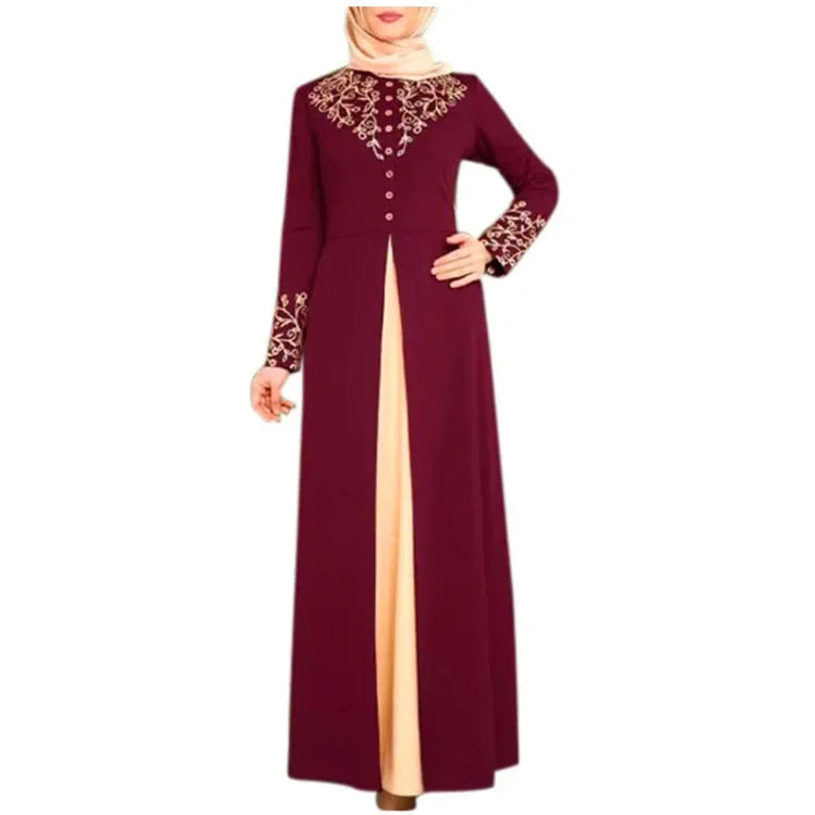 Muslim Dress Women's Fashion Abaya Dubai Appliques Turkey Women Elegant Long