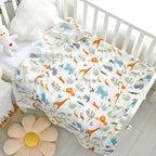 Bamboo Cotton Baby Blankets for Newborn Swaddling Wrap Soft Thin Bedding Bath Towel 2 Layer Gauze Stroller Blankets