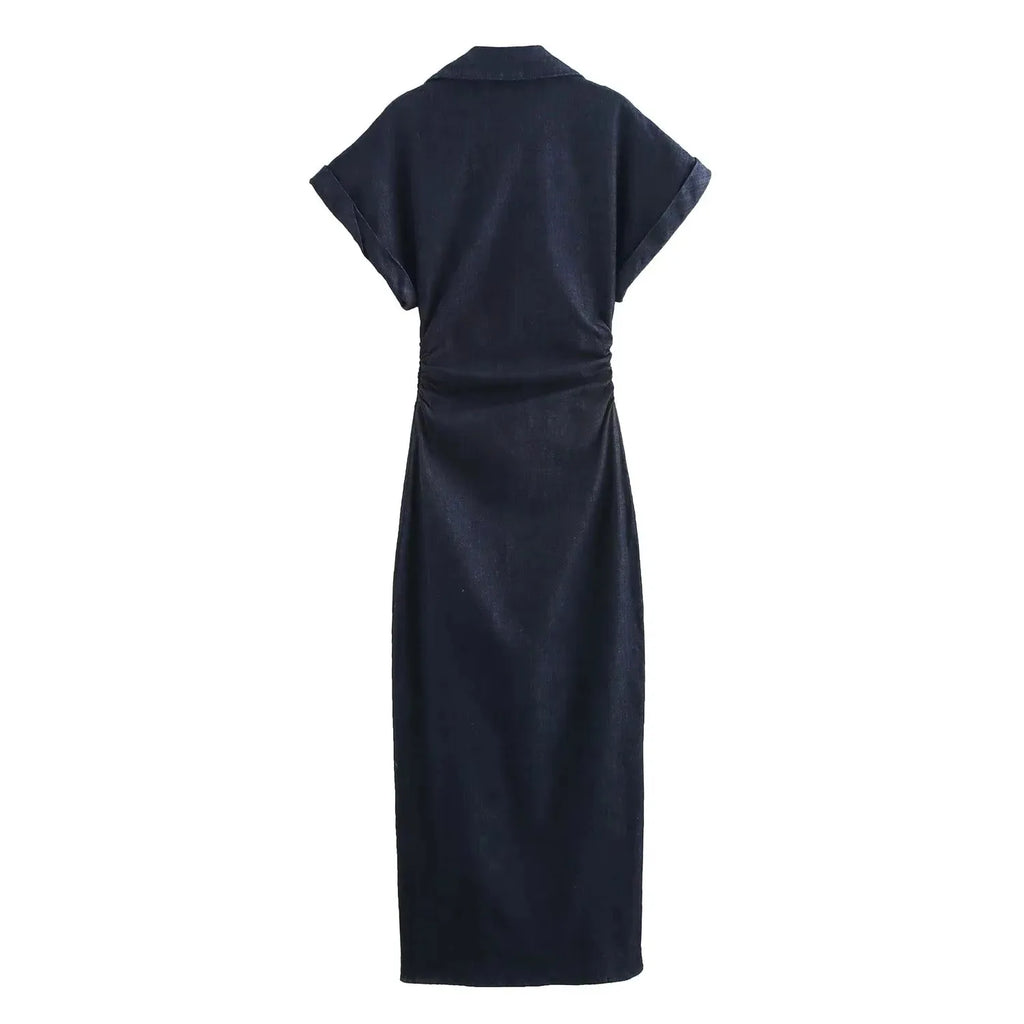 Denim Dress Women's Spring Summer Casual Long Dresses For Women