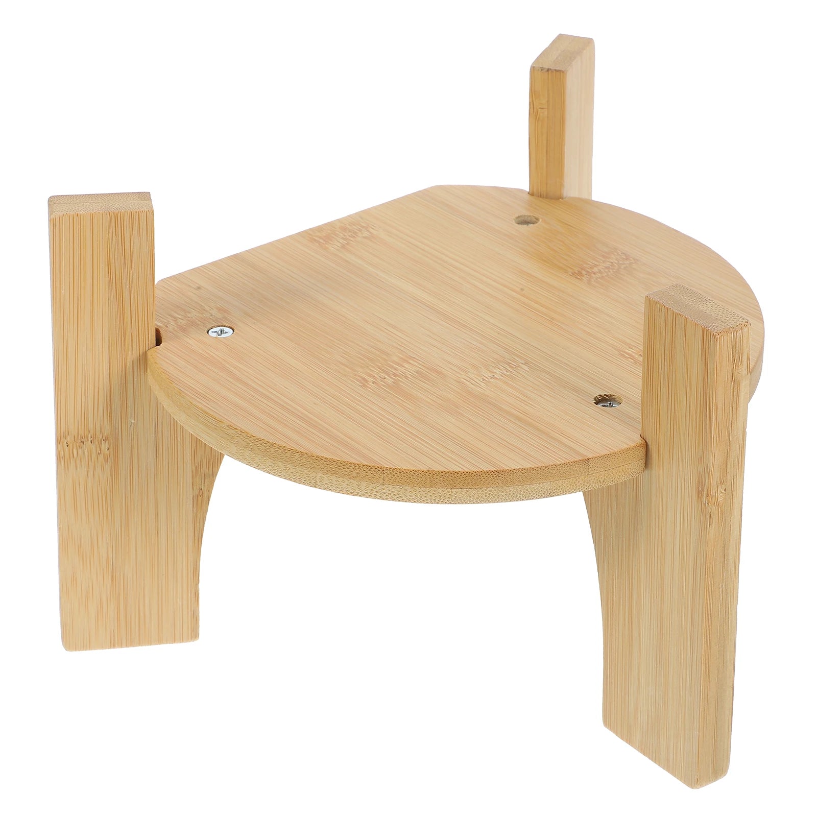 Bamboo Base Drinks Dispenser Holder Rack Round Wood Water Dispenser Beverage Stand Vase Stand Fish Tank Base Home Furnishings