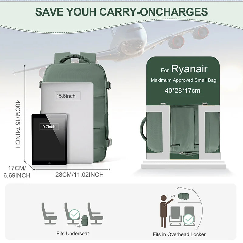 Lumin Backpack 40x20x25 Cabin Bag Travel Backpack for Men Women Hand Luggage Leisure Laptop Backpack mochila para viaje cabina