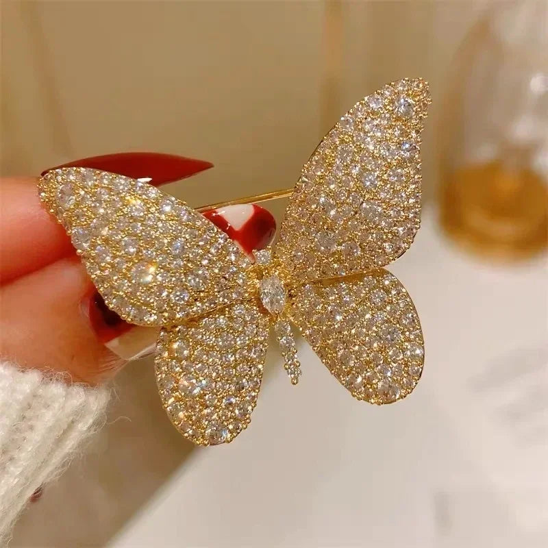 Small Cute Little Girl In Black Dress Nurse Brooches Rhinestone Crystal Brooch Pin Drop Oil Corsage Clothing Coat Jewelry