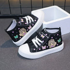 Multicolored Kids Casual Shoes Cartoon Mid Top Anti Slip