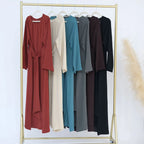 Women’s Elegant Ramadan Kaftan – Modest Plain Abaya, Islamic Dress for Eid