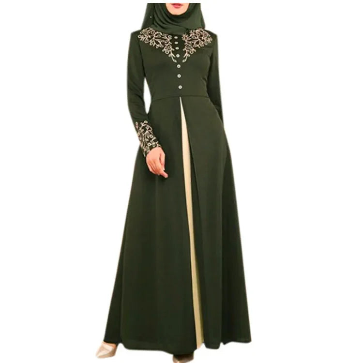 Muslim Dress Women's Fashion Abaya Dubai Appliques Turkey Women Elegant Long