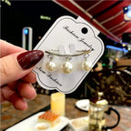 Elegant Faux Pearl Brooch Pin for Women - Secure Dress Clip, Adjustable Golden/Silvery Accessory for Blouse, Scarf, Suits