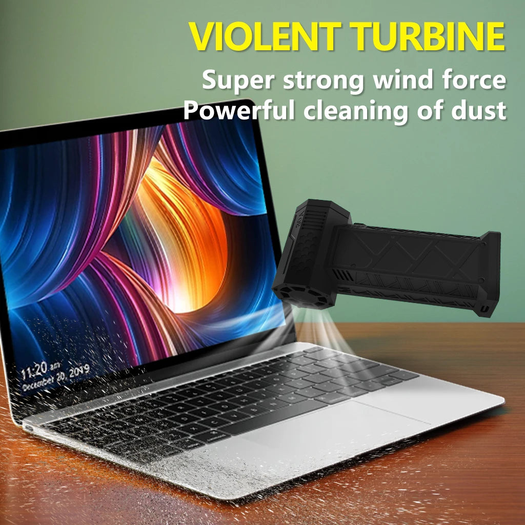 1 PC Violent Fan High Speed Turbofan with High Air Volume Brushless Charging Handheld Outdoor Car Fan