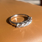 TY White Gold D Color 4mm Moissanite Ring For Women