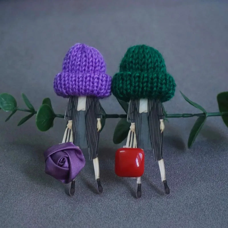 Cute Brooch For Woman Lady Acrylic Brooch Pins Suit Dress Clothing Accessories Christmas Gifts