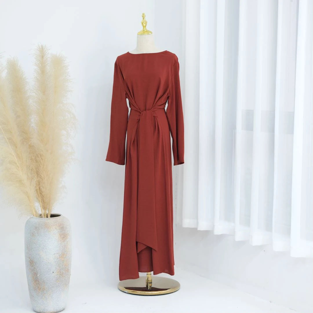 Women’s Elegant Ramadan Kaftan – Modest Plain Abaya, Islamic Dress for Eid