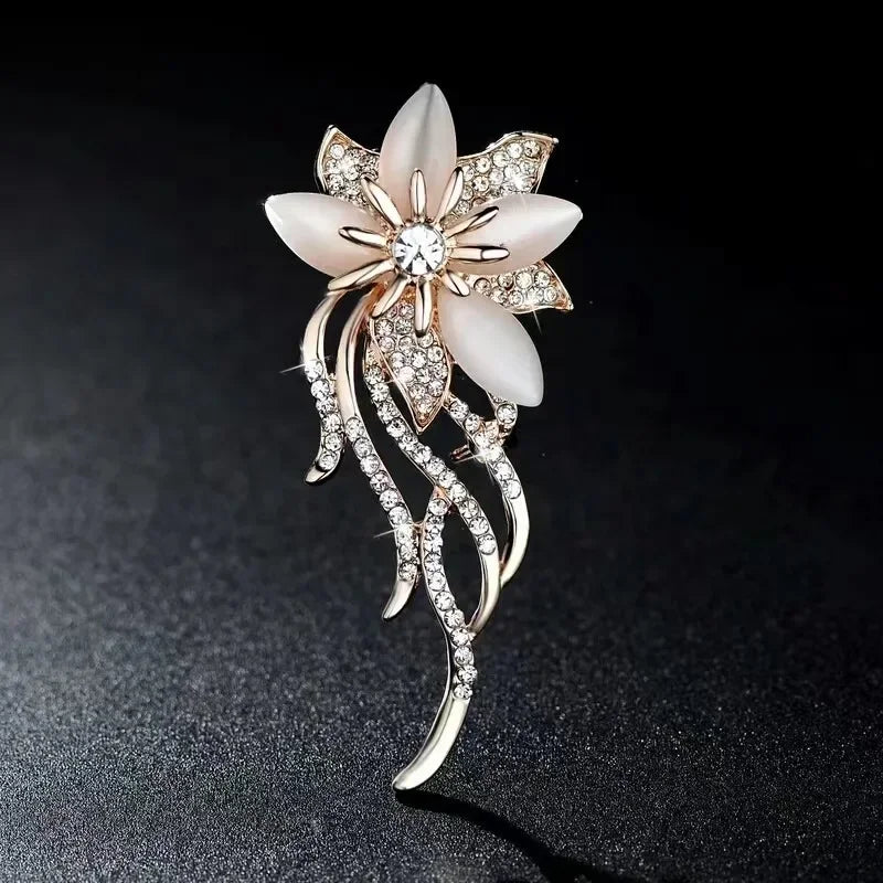 Small Cute Little Girl In Black Dress Nurse Brooches Rhinestone Crystal Brooch Pin Drop Oil Corsage Clothing Coat Jewelry