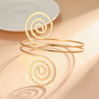 1PC Women's European and American Fashion Gold Geometric Arm Chain Bracelet, Date Travel Banquet Party Festival Dress up Gift