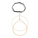 Boho Elastic Band Crystal Leg Thigh Chain for Women Summer Beach Sexy Tassel Multilayer Adjustable Body Jewelry Dress Decorate