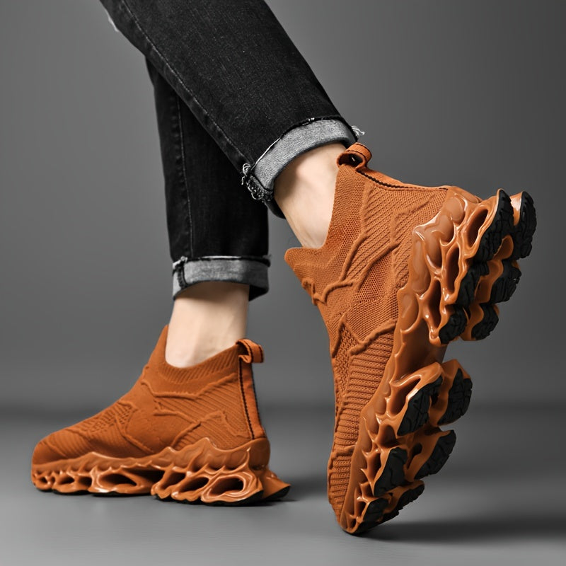 Mens Lightweight Racing Blade Running Shoes - Breathable, Shock-Absorbing Comfort with Assorted Colors for Speed and Style