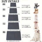 Waterproof Washable Pet Pee Pad and Diaper for Dogs - Reusable Moisture-Proof Crib Mat and Sofa Cover - Protects Furniture and Floors from Accidents.