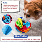 Interactive Snuffle Ball for Dogs, Small Breed Recommended, Durable Fabric, Non-Battery Operated, Pet Play Toy for Foraging and Sniffing