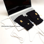 [Heated Fingerless] USB Heating Gloves | Knitted Fingerless | Washable Design | Winter Hand Warmth | Laptop Gloves