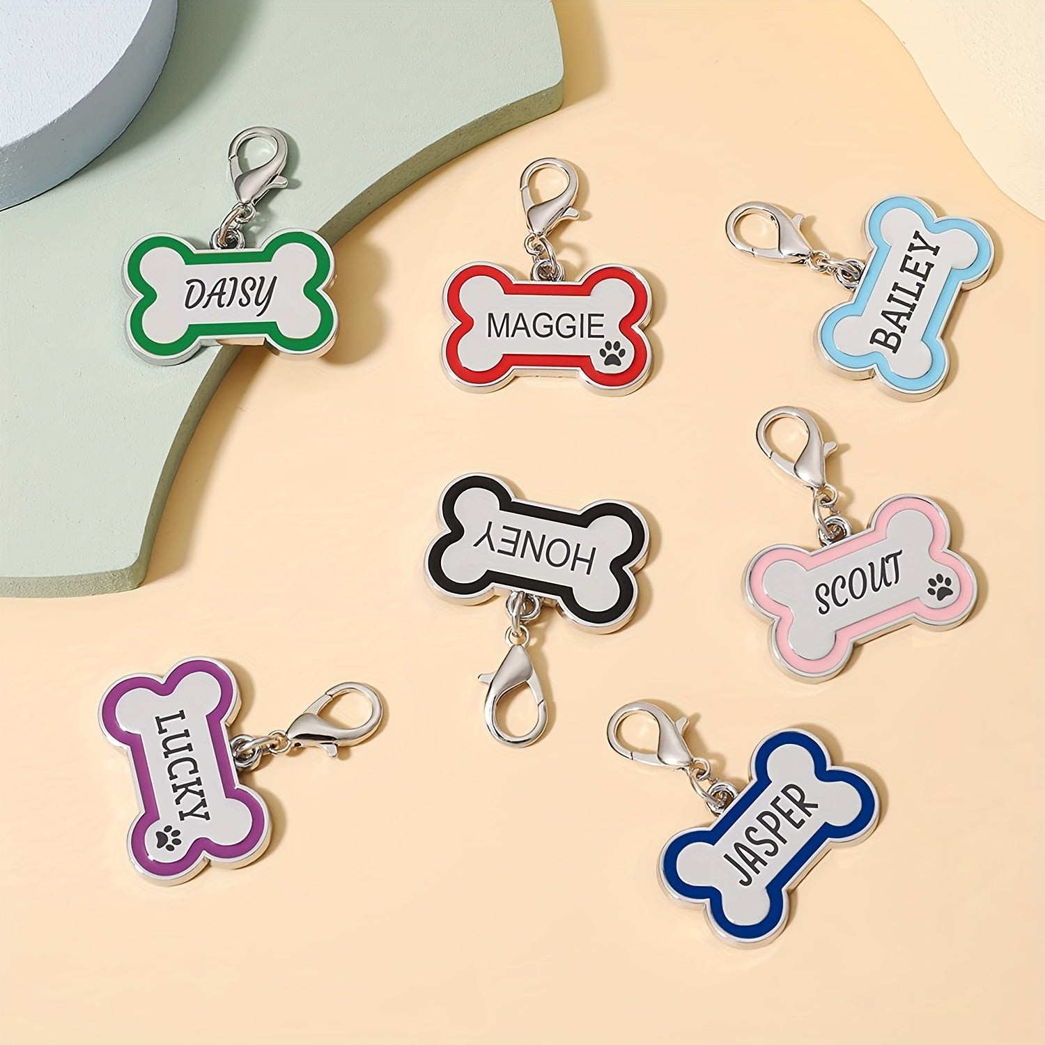 Custom Pet ID Tags - Engraved Both Sides with Your Pet's Name!