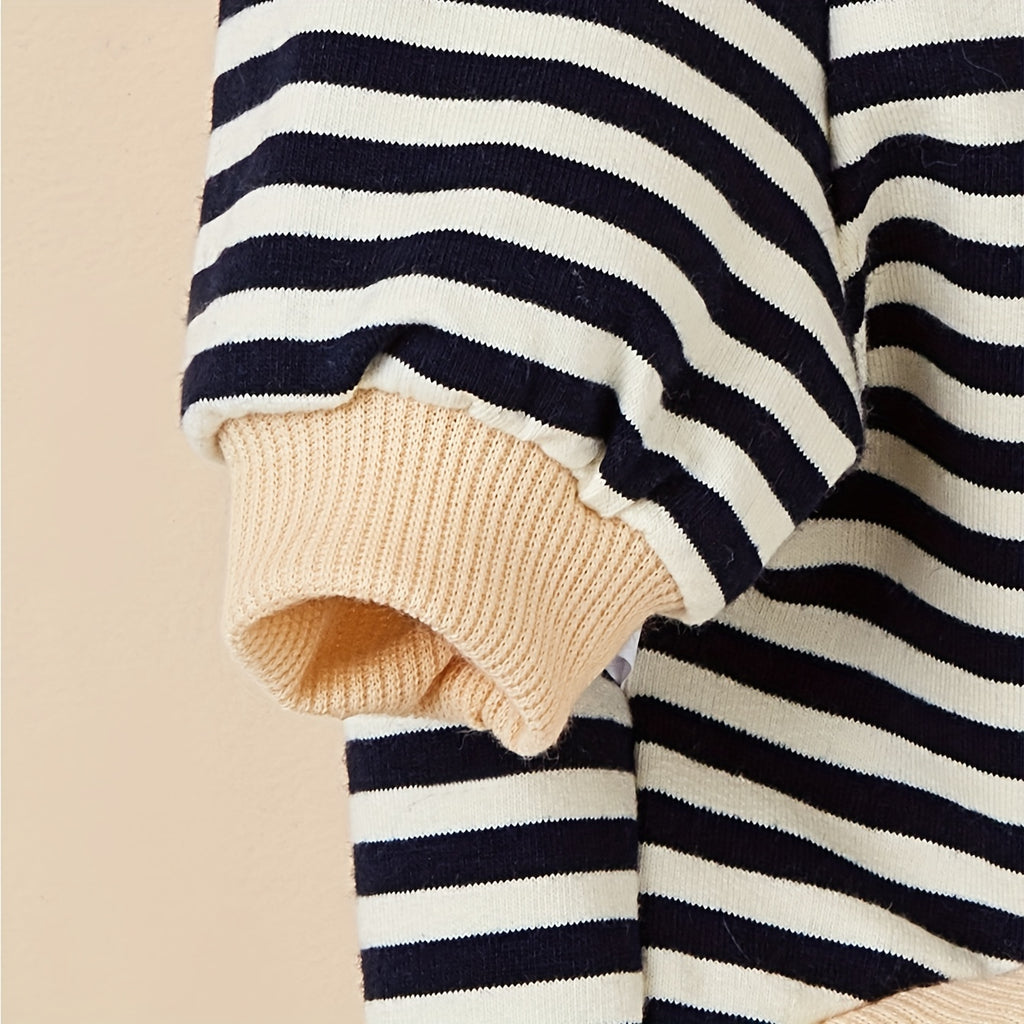 Stay Cozy & Stylish Year-Round: Winter-Warm Knit Striped Hoodie for Small Breeds - Easy-Wear Pullover Pet Coat