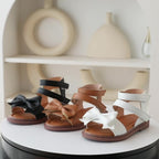 Adorable Bow-Adorned Casual Sandals For Baby Girls, Soft Sole Sandals Perfect For Walking