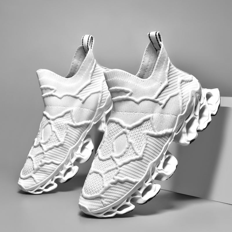 Mens Lightweight Racing Blade Running Shoes - Breathable, Shock-Absorbing Comfort with Assorted Colors for Speed and Style