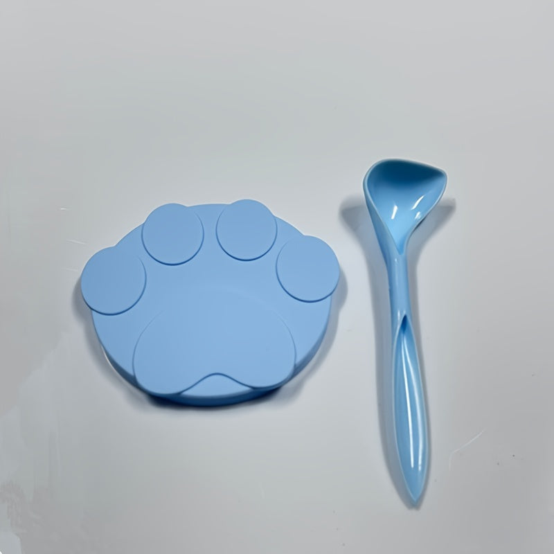 1pc Pet Food Freshness Sealing Set - Airtight Silicone Can Lid, Adorable Cat Paw Pattern Spoon, Preserves Nutrients and Flavor, Suitable for Both Dogs and Cats, Includes 1 Piece of Sealing Set