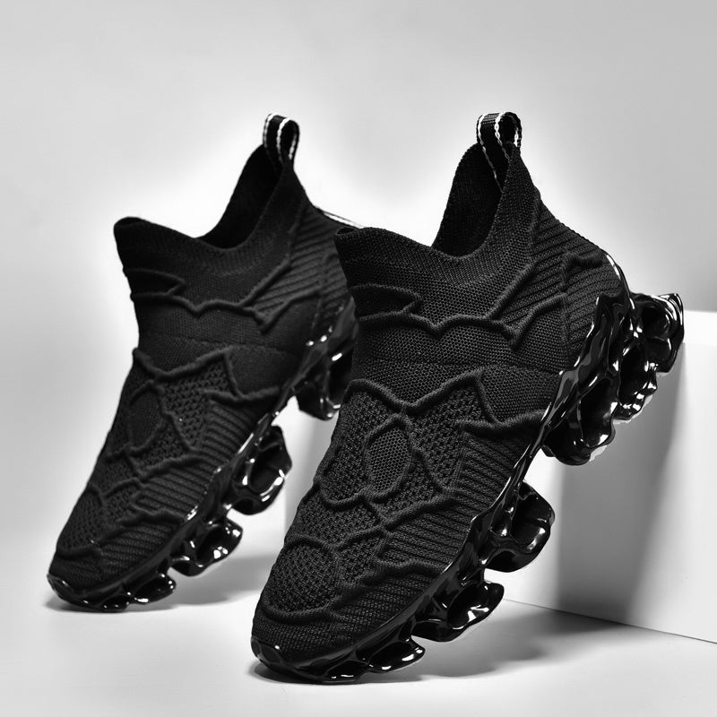 Mens Lightweight Racing Blade Running Shoes - Breathable, Shock-Absorbing Comfort with Assorted Colors for Speed and Style