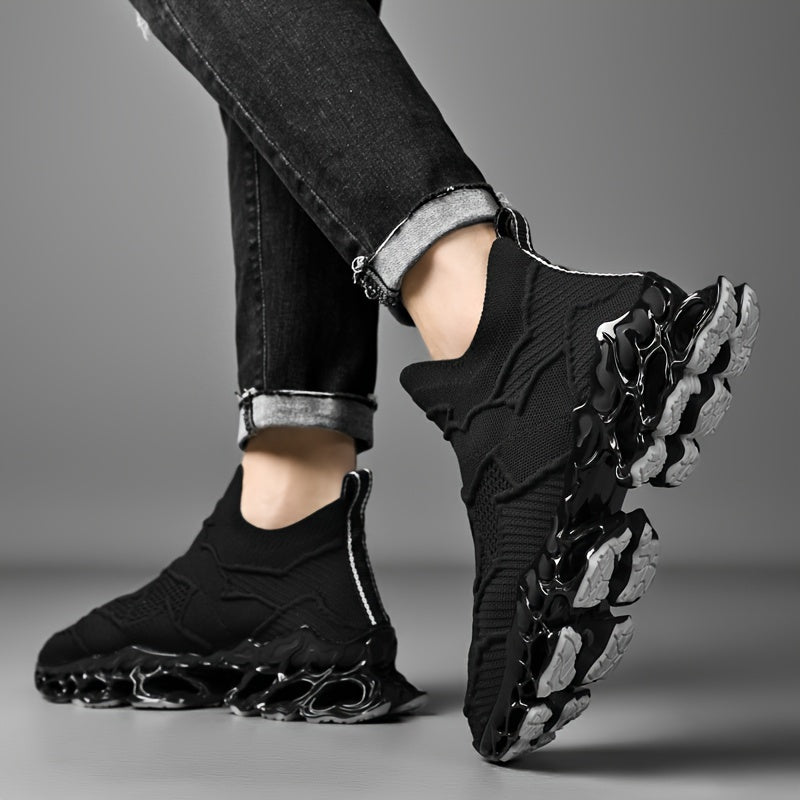 Mens Lightweight Racing Blade Running Shoes - Breathable, Shock-Absorbing Comfort with Assorted Colors for Speed and Style