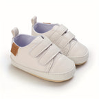 Toddler Baby Sneakers Soft Sole Non-slip Hook And Loop Fastener Shoes First Walkers Crib Shoes Girls And Boys