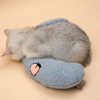 Cozy U-Shaped Pet Pillow - Ultra Soft, Fluffy, Calming Toy for Deep Sleep, Promoting Relaxation and Reducing Anxiety in Cats