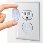 [Safety Outlet Covers] 10pcs Baby Proofing Safety Outlet Covers | Child Secure Electric Plug Protectors, Hidden Handle Square Socket Covers, For Kids Toddler Protection, Christmas, Halloween, Thanksgiving Day Gift