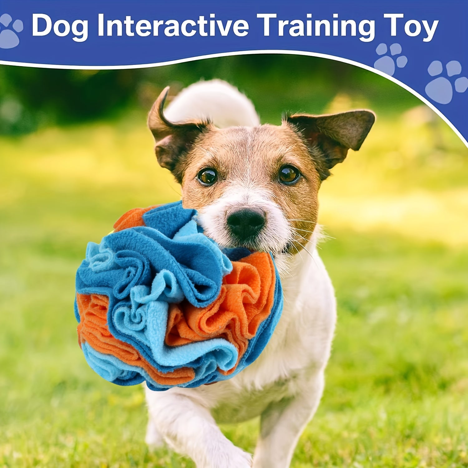 Interactive Snuffle Ball for Dogs, Small Breed Recommended, Durable Fabric, Non-Battery Operated, Pet Play Toy for Foraging and Sniffing