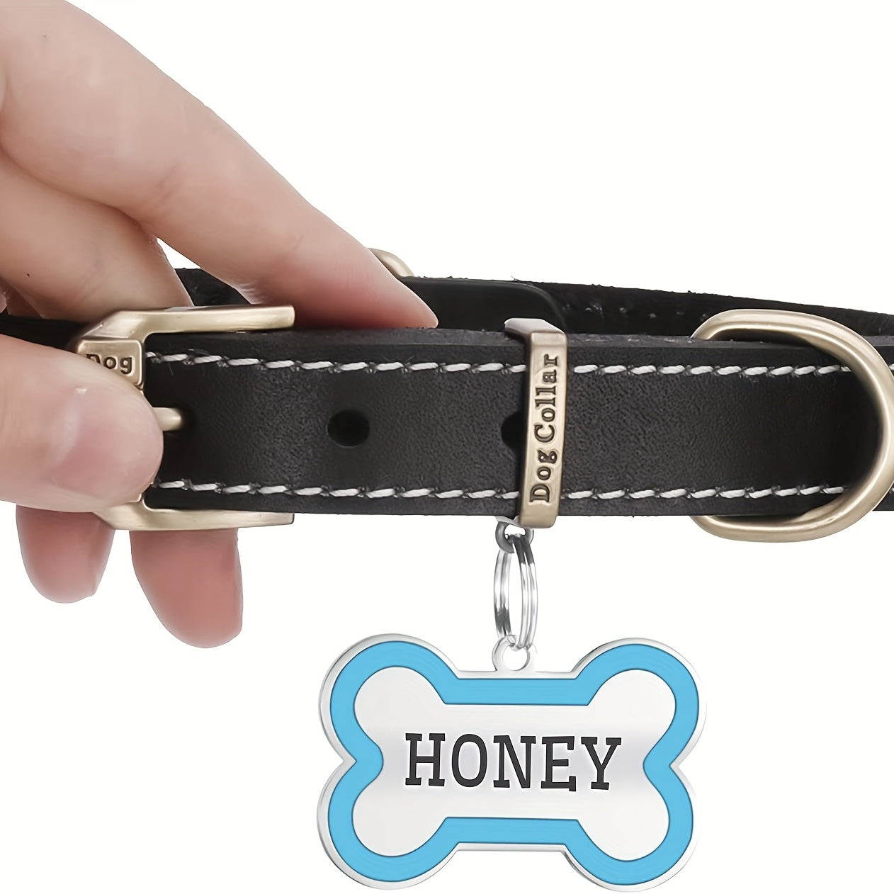Custom Pet ID Tags - Engraved Both Sides with Your Pet's Name!
