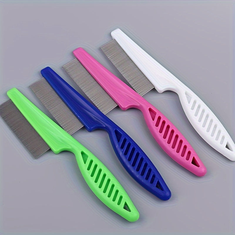 2-in-1 Pet Hair and Tear Stain Remover Comb - Gently Removes Dandruff, Hair Stains, and Fleas - Perfect for Dogs and Cats