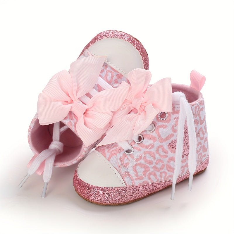 Baby Girl's Fashionable Five-Pointed Star Children's Sports Shoes Soft Sole Non-Slip First Pair Toddler Shoes