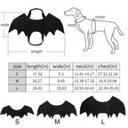 Halloween Pet Costume - Bat Wings for Your Furry Friend - Perfect for Trick or Treating and Costume Parties