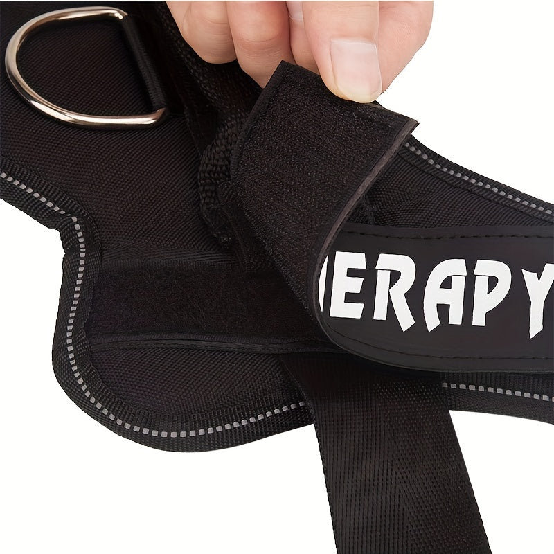 [Service Dog Vest Patch] 1pc PU Leather Service Dog Vest Patch - Dual-Size Hook and Loop Fastener, "DO NOT PET", "IN TRAINING", "EMOTIONAL SUPPORT" Text Options for Pet Harnesses
